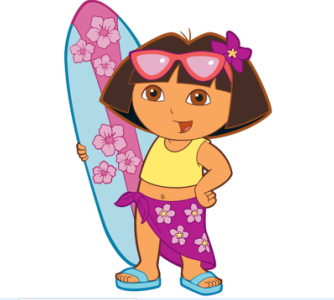 Dora-Explorer-Surfboard